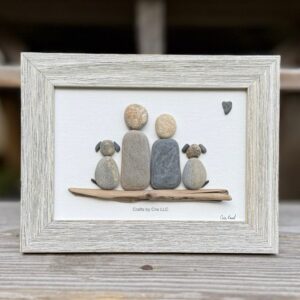 Couple and dogs